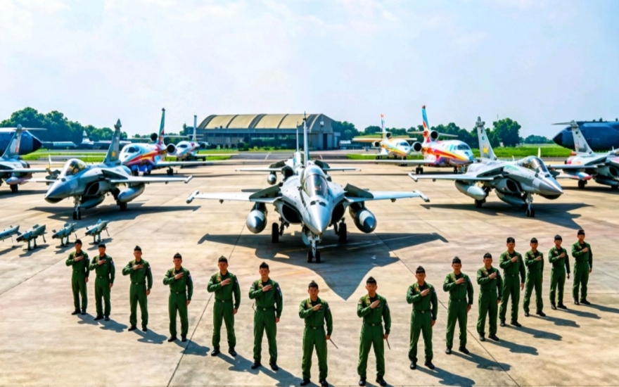 81 pesawat warnai latihan HUT RI, dua Jet Rafale tampil pertama kali