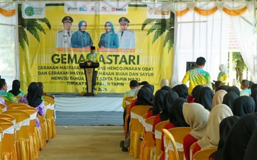 Gema Bastari dan gerakan makan buah sayur dilaunching di Tapin, tanam budaya sehat sejak sekolah