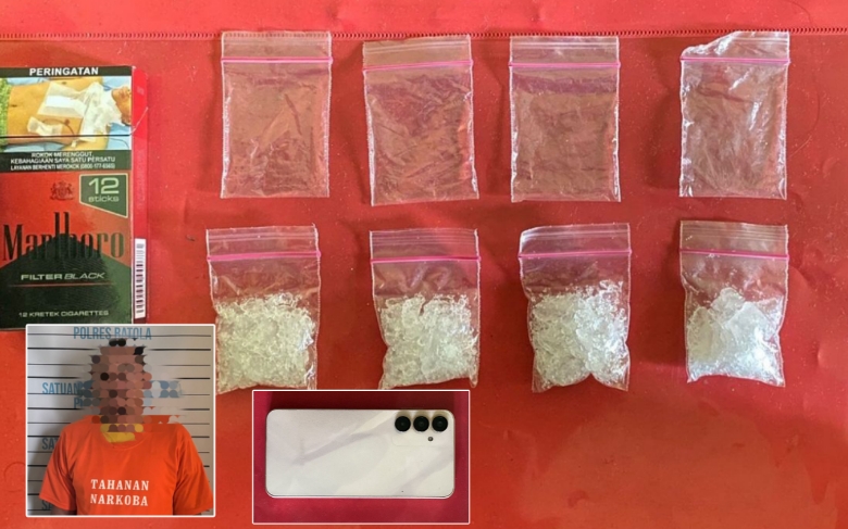 Polres Batola ungkap kasus 20 gram sabu, di Marabahan